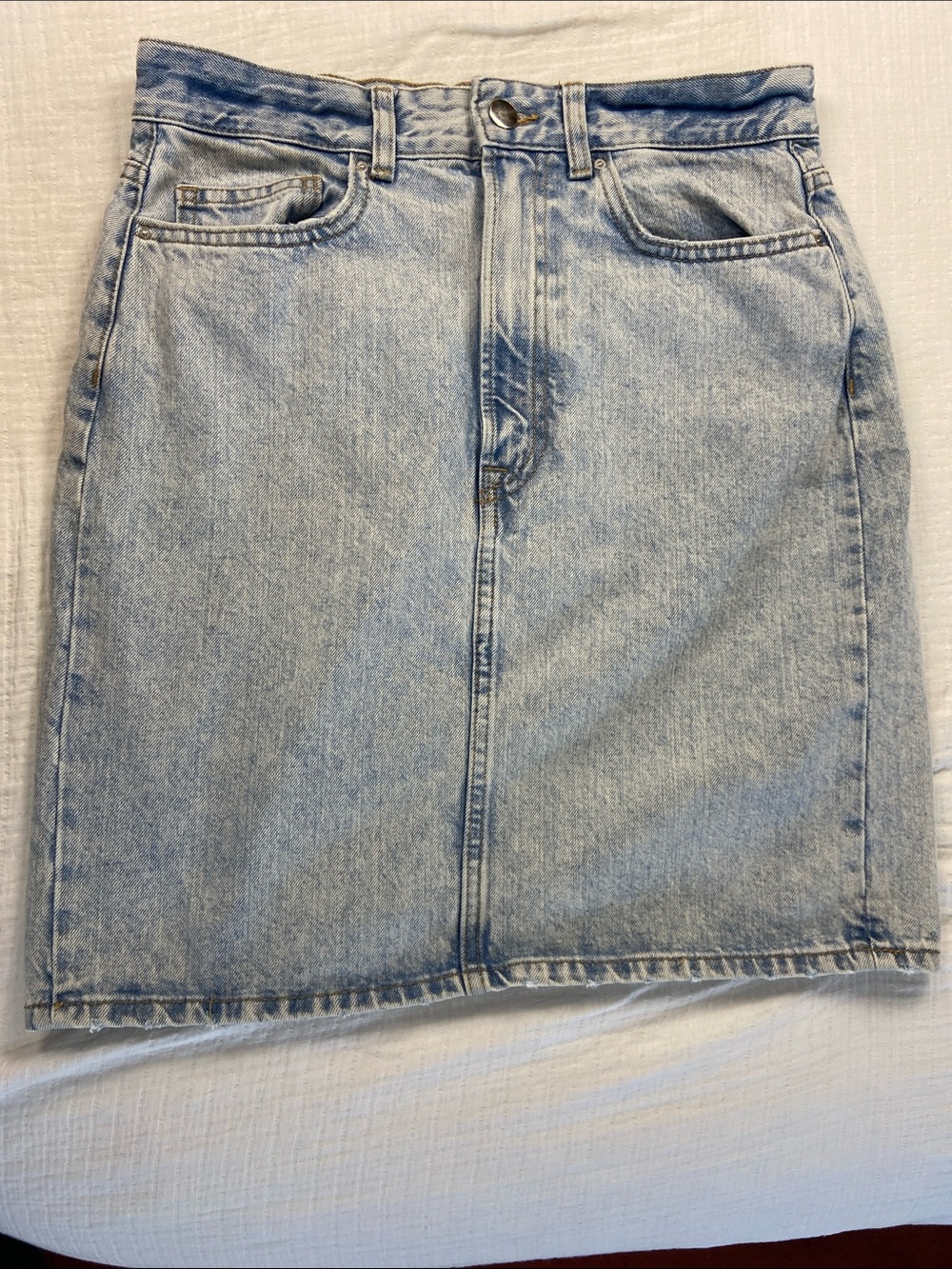 H&M Light Blue Denim Mini Skirt size 4